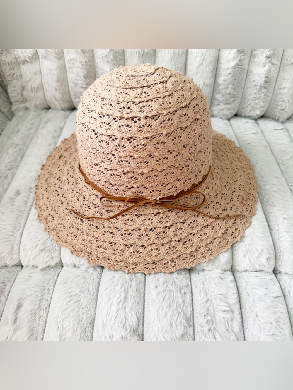A&O crochet straw sunhat